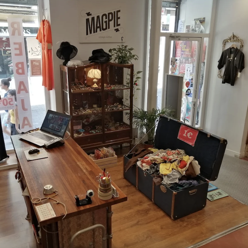 Magpie Vintage shop in Malasaña, Madrid