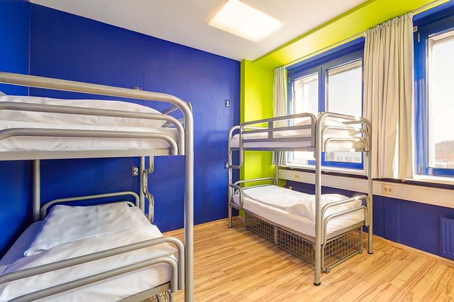 Bed in 4-bed Dorm –&#160;Shared Bathrooms