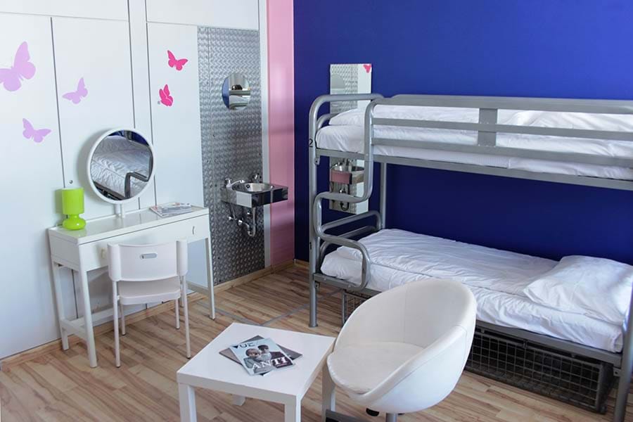 Private 8-bed Female Room –&#160;Shared Bathrooms