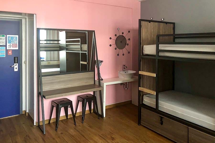 Bed in 8-bed Female Dorm –&#160;Shared Bathrooms