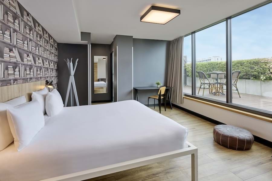 Deluxe Kingsize-Bett - Private Terrasse